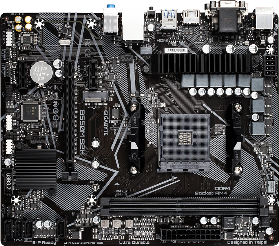 Gigabyte B550M S2H (Rev. 1.x)